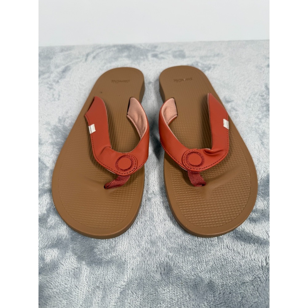 Sanuk Cosmic Yoga Mat 1127391 Womens 10 Flip Flop Baked Clay Slip On Sandal